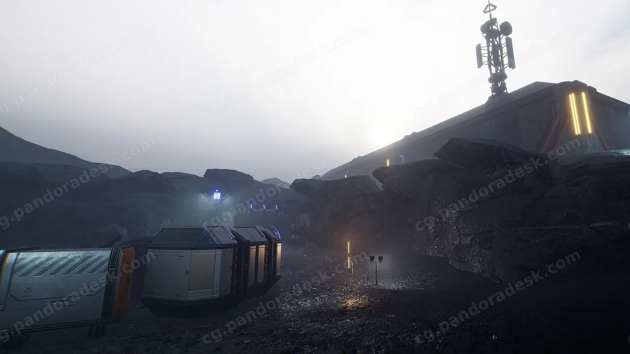 模块化科幻采石环境场景 - Modular Sci-Fi Quarry Environment