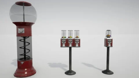 自动售货机+食品和饮料 - Vending Machine + Food & Drink - Prop Pack