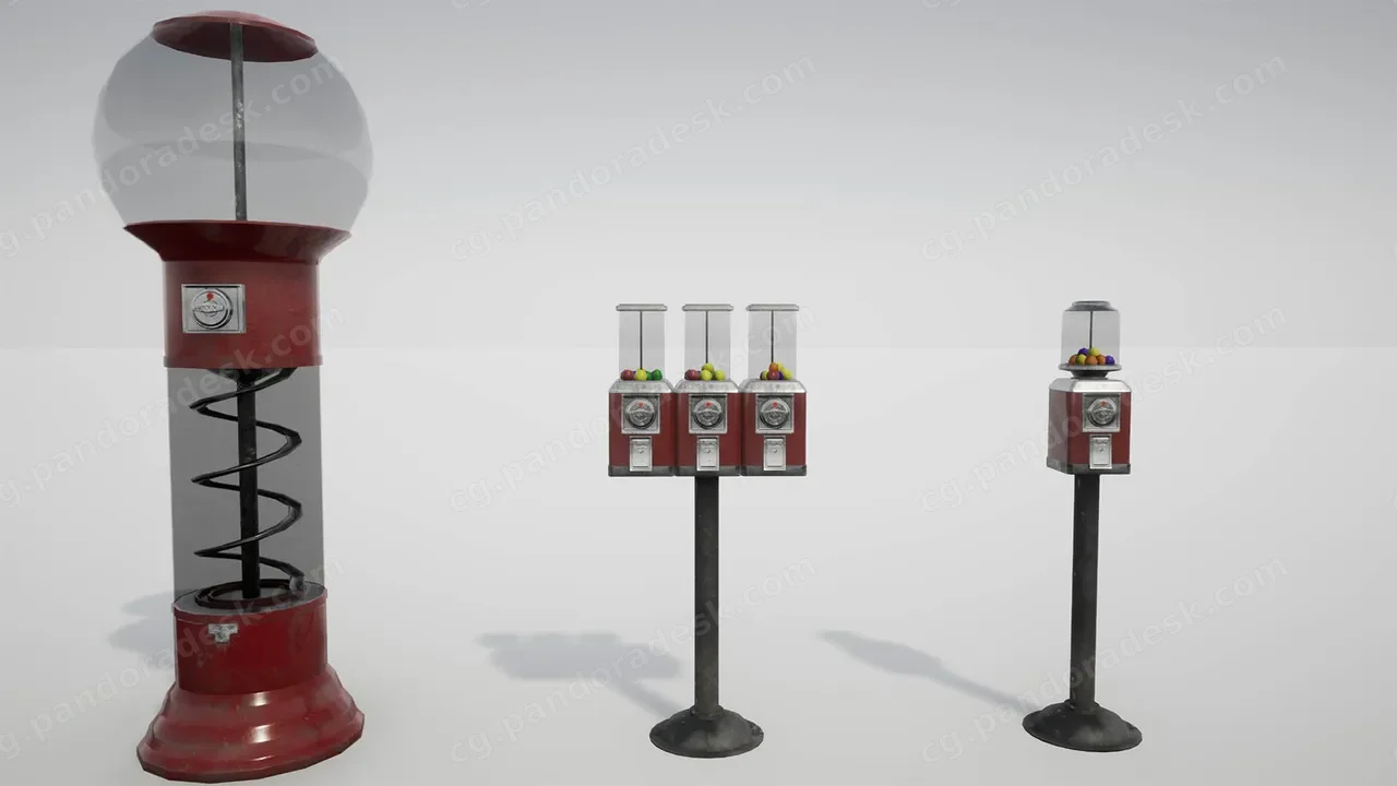 自动售货机+食品和饮料 - Vending Machine + Food & Drink - Prop Pack