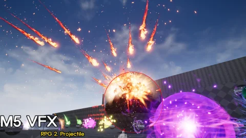 炮弹激光发射特效-M5 VFX RPG2. Projectile(Niagara)