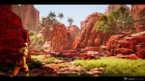 红峡谷沙漠生物群系 - Red Canyon Desert Biome