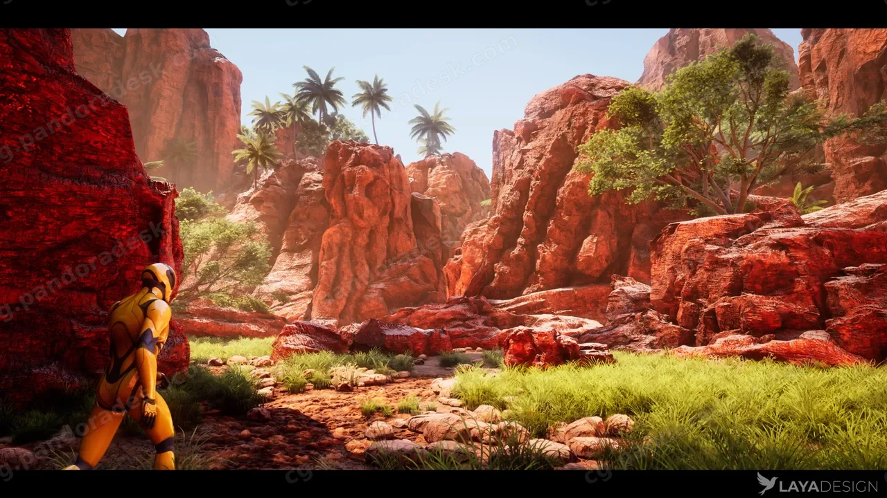 红峡谷沙漠生物群系 - Red Canyon Desert Biome