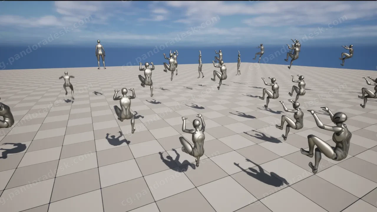 攀岩平台动画包 Ledge Climb Animation Pack