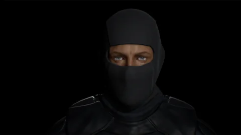 蒙面作战士兵战士人物模型角色-Tactical Male Soldier