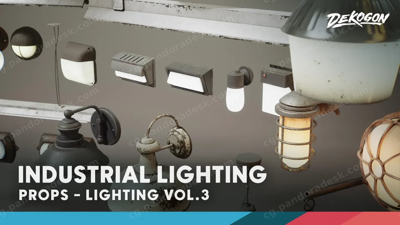 高质量灯具模型道具 Lighting VOL.3 Industrial