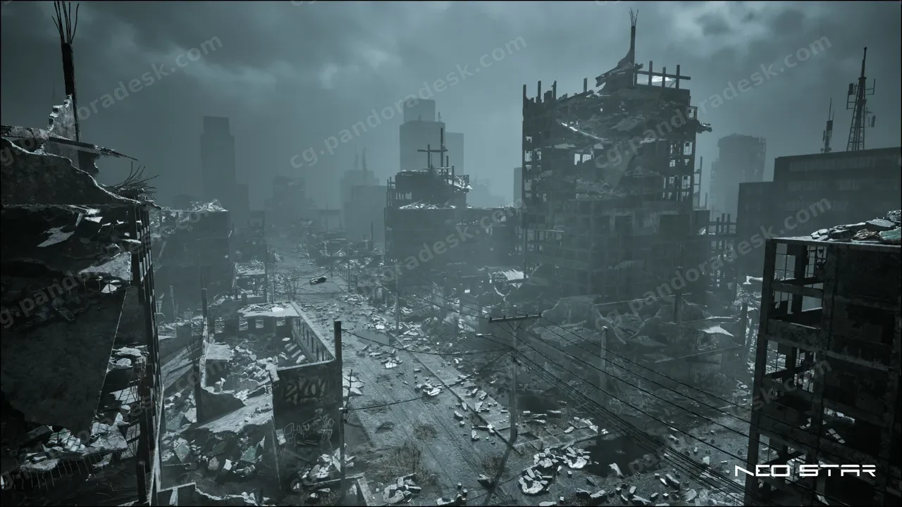 战区残骸 - 被摧毁的建筑物包 - Warzone Wreckage - Destroyed Buildings Pack