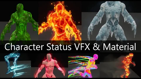 角色状态视觉特效素材 - Character Status VFX Material