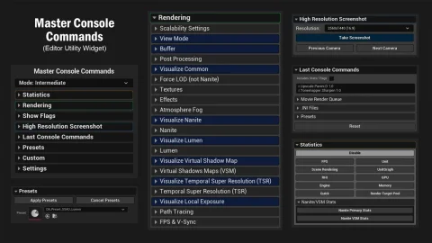 超级执行控制命令面板 Master Console Commands
