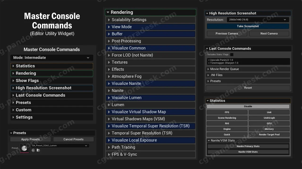 超级执行控制命令面板 Master Console Commands