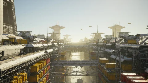 科幻港口环境 - Sci-fi Port Environment