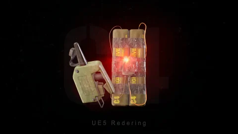 炸弹动画模型-C4 Bomb With FPS Animations