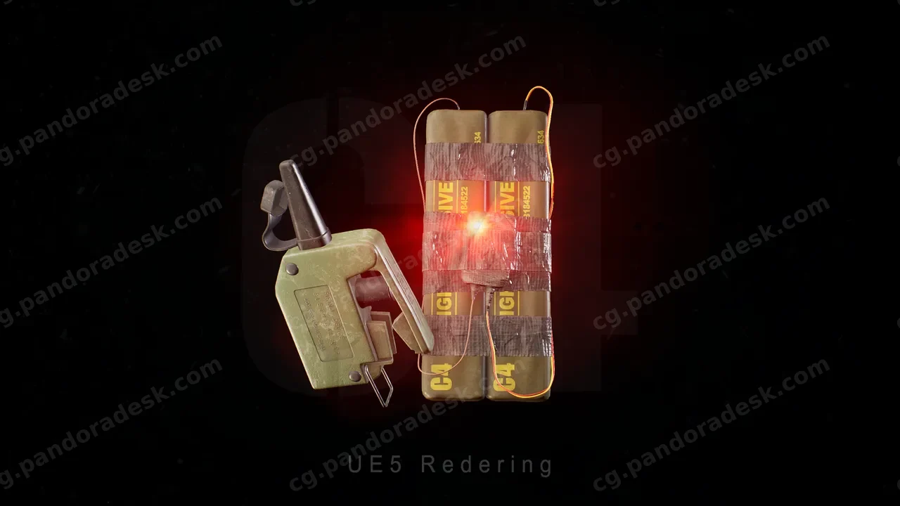 炸弹动画模型-C4 Bomb With FPS Animations