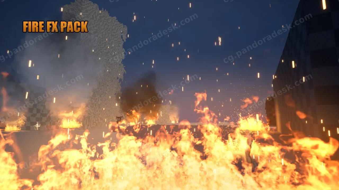 火焰烟雾特效-Realistic Fire FX Pack