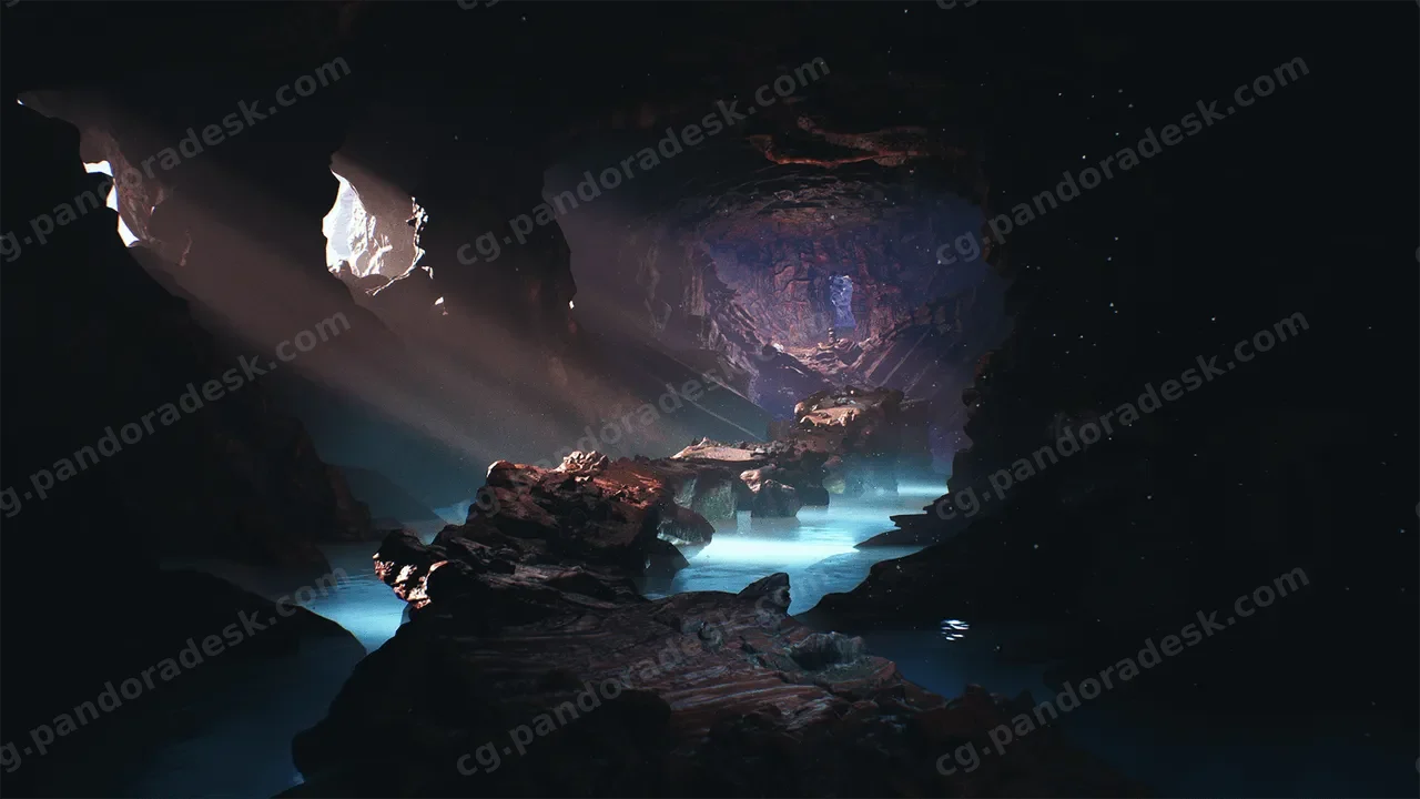 神秘阴森窟窿山洞洞穴场景-Whimsical Caves Kit