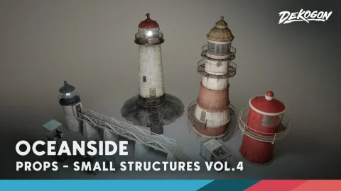 小型建筑 第4卷 - 海滨 Small Structures VOL.4 - Oceanside [ Low Poly ]