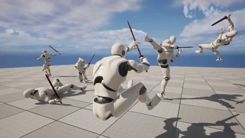 强劲的剑斗动画 Powerful Sword Combat Animations