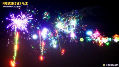 30+自定义烟花视觉特效包 - Fireworks VFX Pack