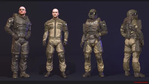 未来战士-Futuristic Soldiers Pack