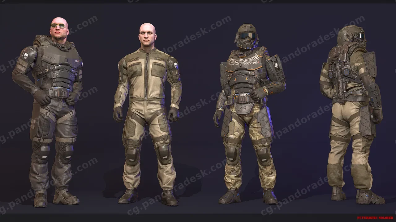 未来战士-Futuristic Soldiers Pack