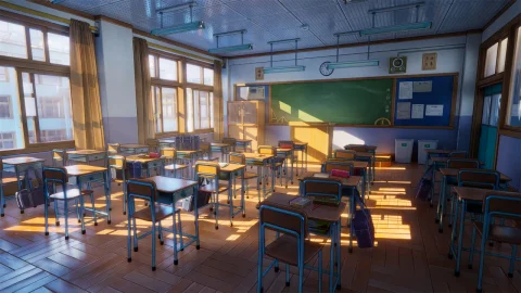卡通动漫日语学校 - Cartoon anime Japanese school