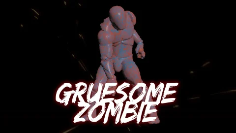 僵尸丧尸怪物3D动作动画 Gruesome Zombie AnimSet