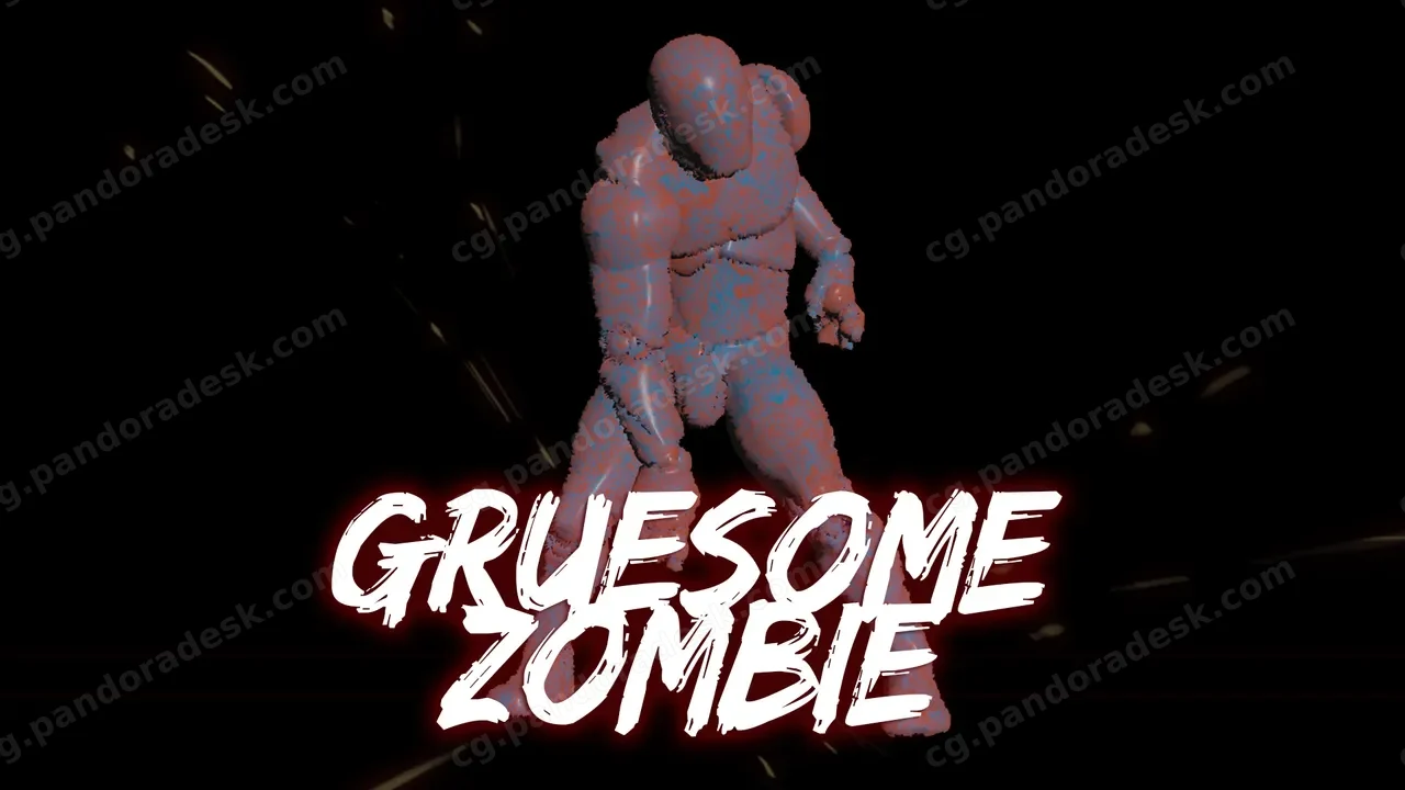 僵尸丧尸怪物3D动作动画 Gruesome Zombie AnimSet