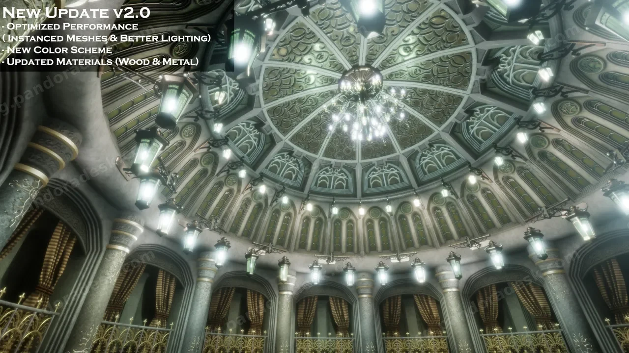 华丽的哥特式宫殿-Ornate Gothic Dome