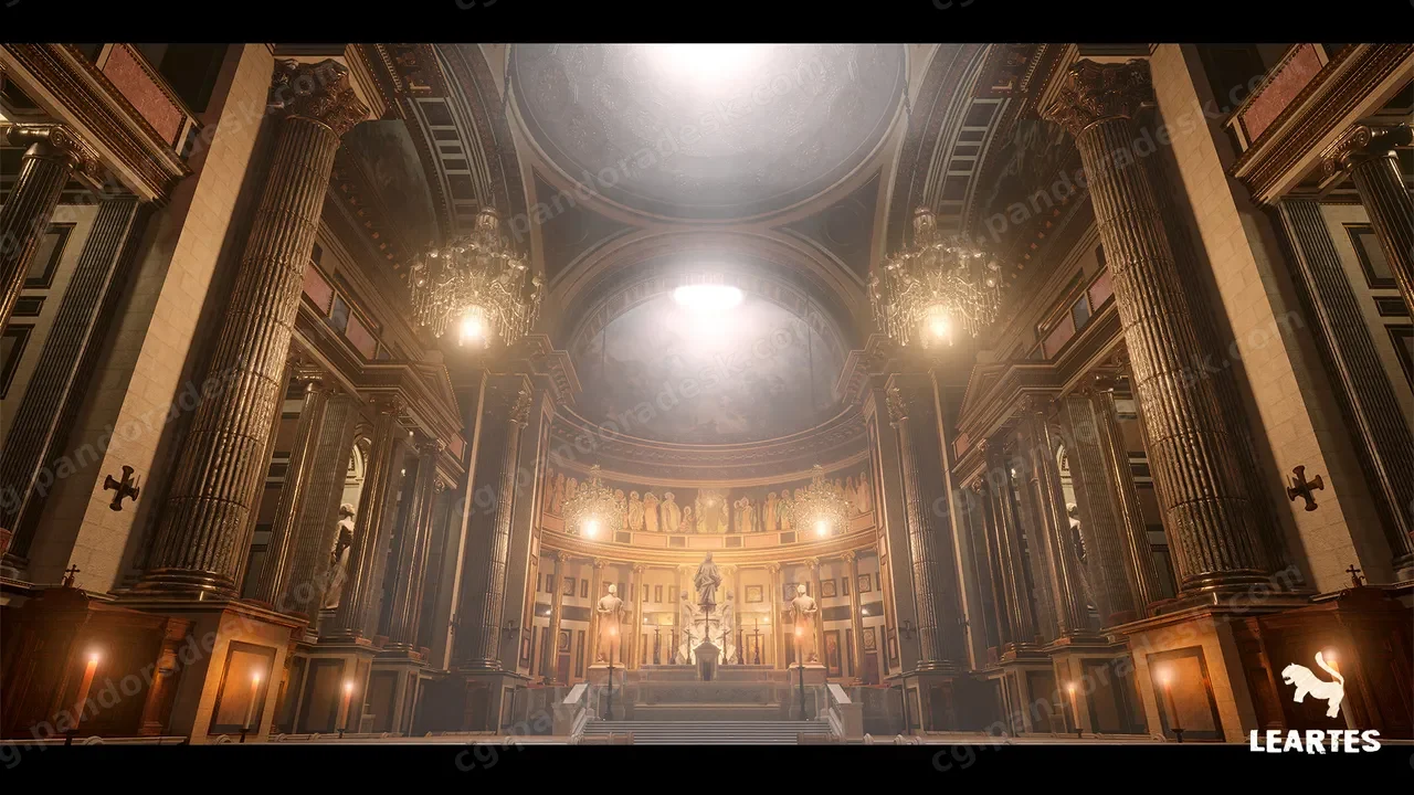 欧式大教堂-Church/ Cathedral Interior Environment