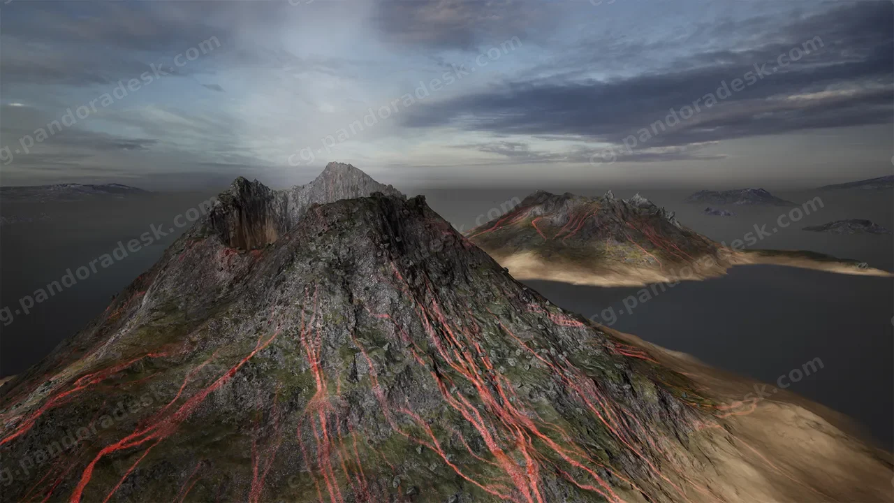 火山岛屿-Brushify - Volcano Pack