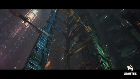 赛博朋克/未来主义结构集 - Cyberpunk / Futuristic Structures Set (Cyberpunk Pack 21 Assets )