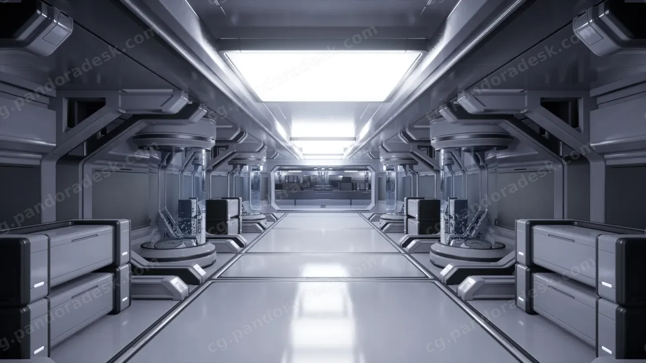 科幻内饰场景 - Sci-Fi Interior 04
