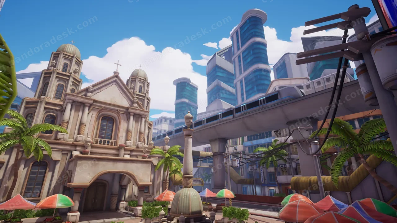 现代都市马尼拉-Stylized City Environment: Manila