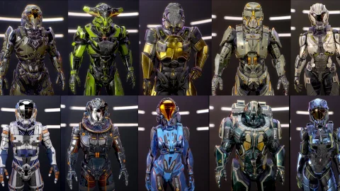 科幻盔甲全套-Sci-Fi Armors Full Pack