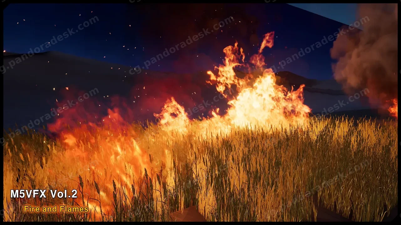 火焰特效 - M5 VFX Vol2. Fire and Flames(Niagara)