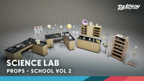 School VOL.3 - Science Lab 学校化学实验室模型