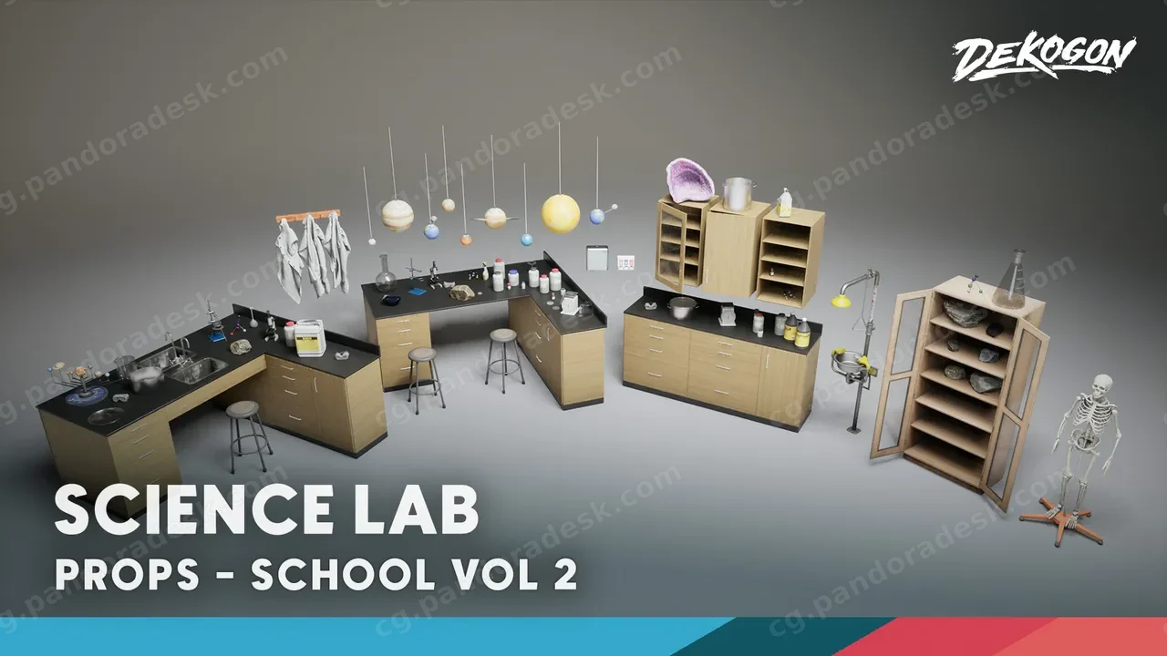 School VOL.3 - Science Lab 学校化学实验室模型