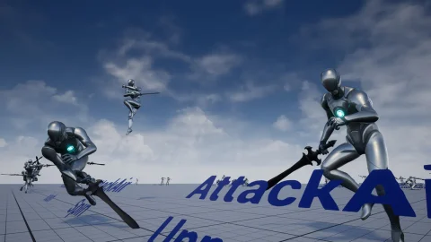 单手剑攻击动画-Insane Aircombo AnimSet