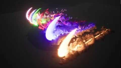 风格化斩击特效第一卷 Stylized Slashes Vol.1 - Niagara