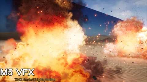 烟雾爆炸火光特效-M5 VFX Vol1. Smoke and Big Explosion(Niagara)