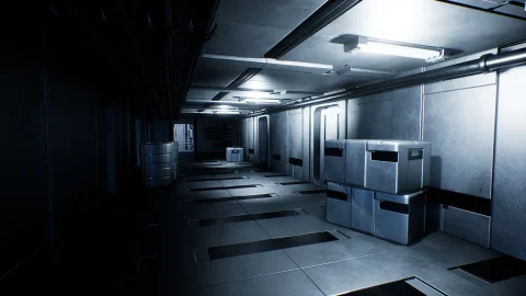 空间站内部科技场景-Sci-Fi Interior Pack