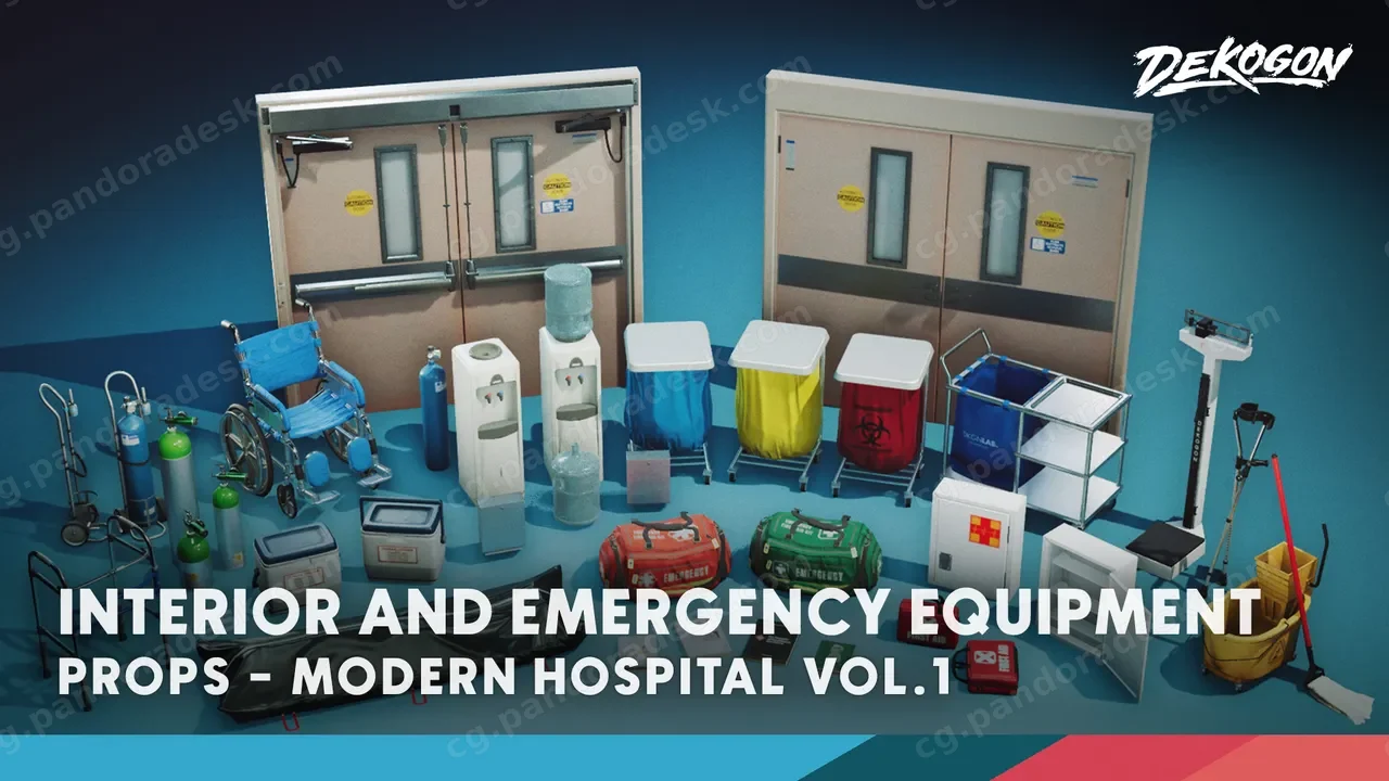 现代医疗道具 - Modern Hospital Props VOL.1