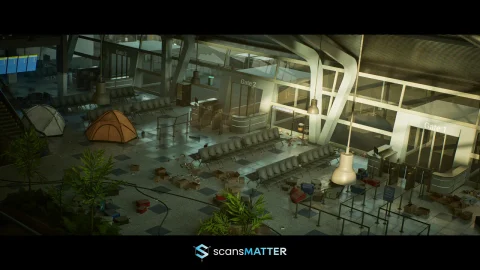 机场航站楼内部 - Airport Terminal Interior