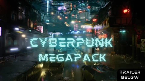 赛博朋克城市 - Cyberpunk City (Cyberpunk, Cyberpunk City, Sci-Fi City)