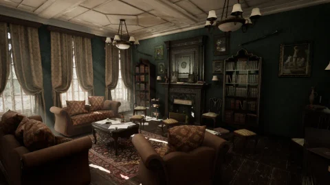 维多利亚式家具-客厅 - Victorian Furniture - Living Room