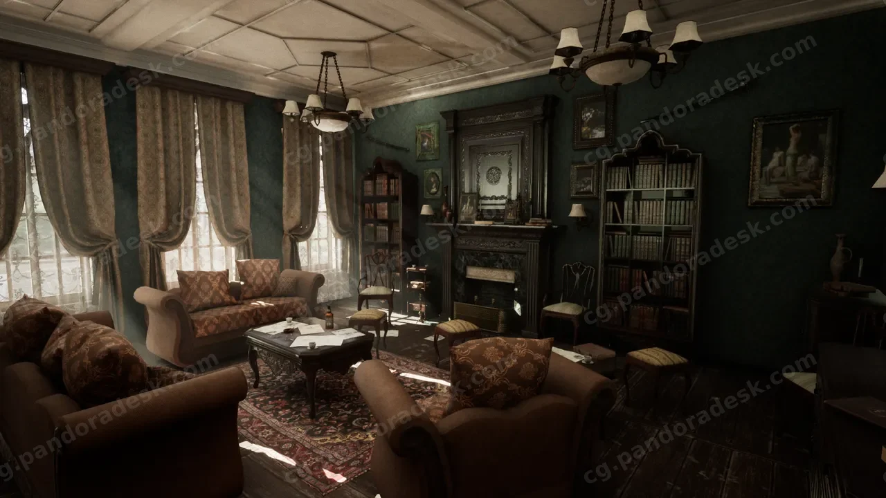 维多利亚式家具-客厅 - Victorian Furniture - Living Room