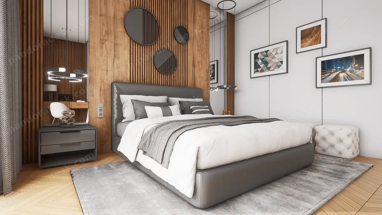 建筑可视化卧室 第一卷 ArchViz Bedroom Vol.1