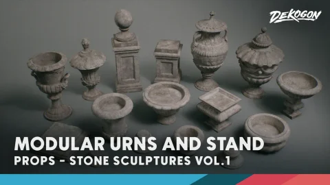 瓮花坛石雕 Stone Sculptures VOL.1 Modular Urns Stand