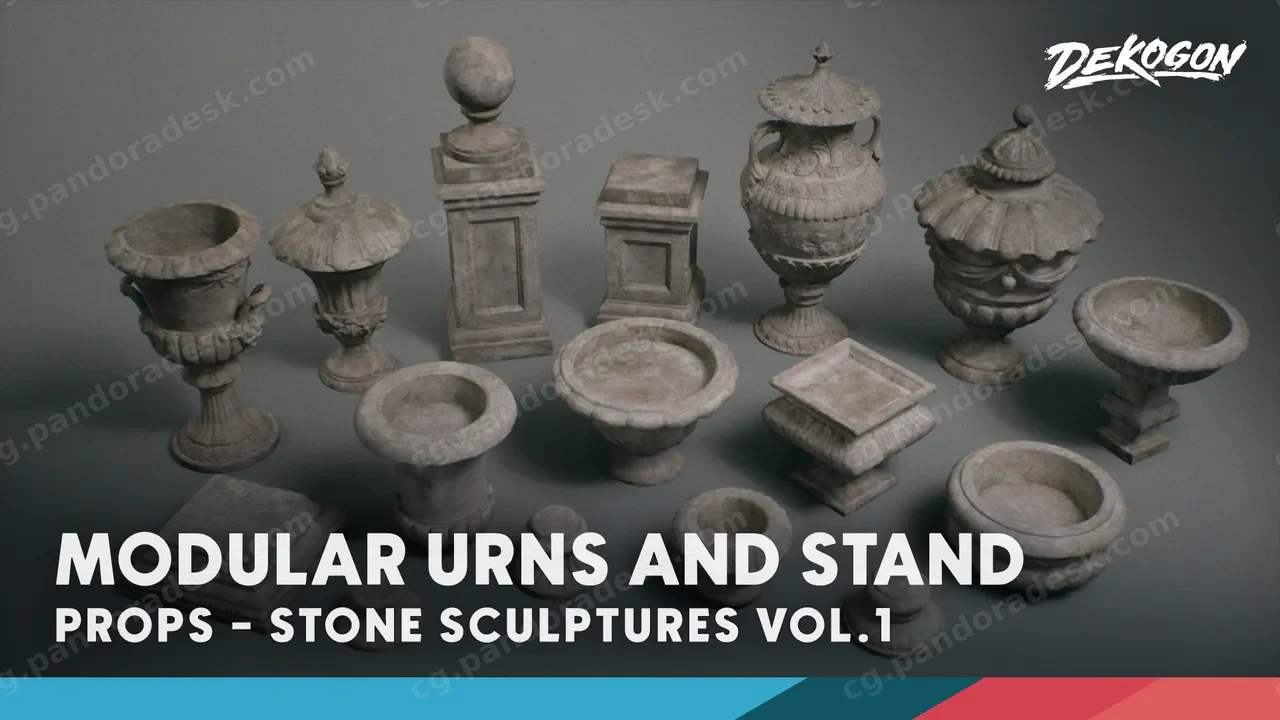 瓮花坛石雕 Stone Sculptures VOL.1 Modular Urns Stand