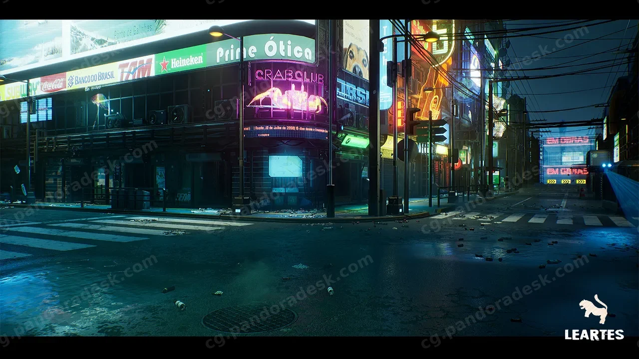 赛博朋克城市-Cyberpunk City / Recife Environment