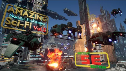 科幻飞船基地星战场景 - Amazing Sci-Fi Vol.2 "SE"